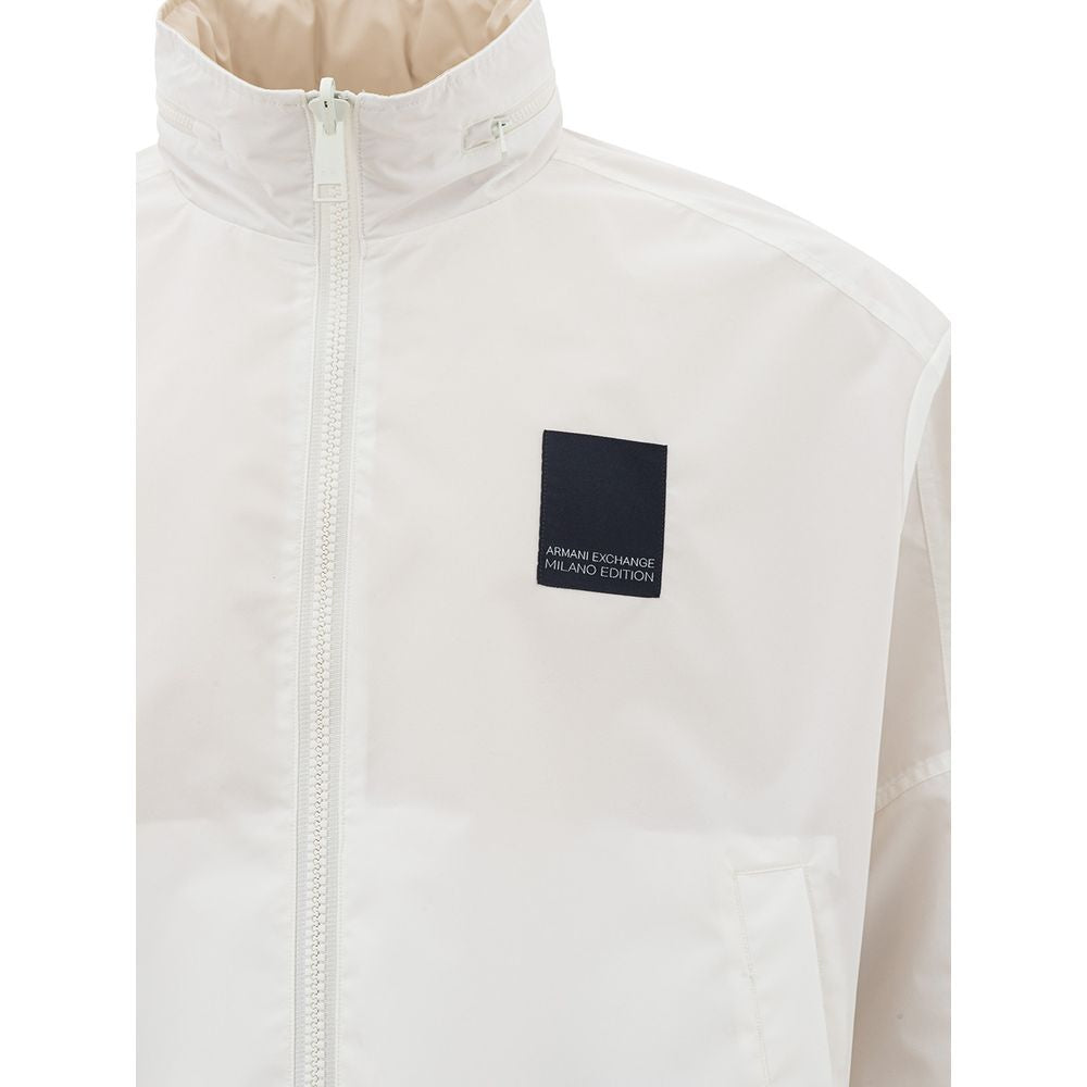  - Beige Polyamide Jacket for the Modern Man