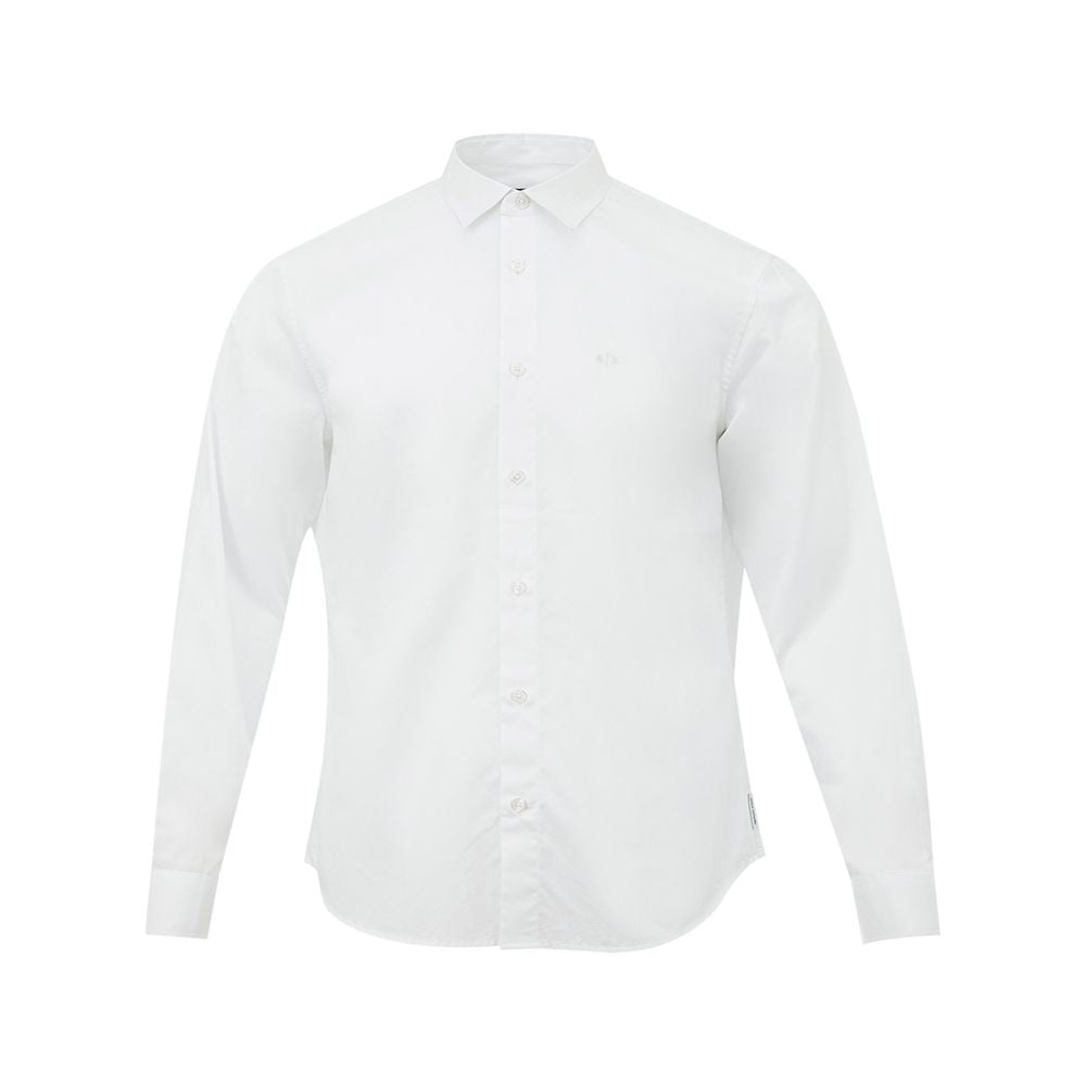  - Elegant White Cotton Shirt for Men