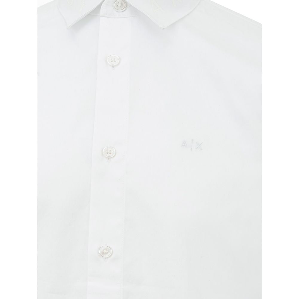  - Elegant White Cotton Shirt for Men