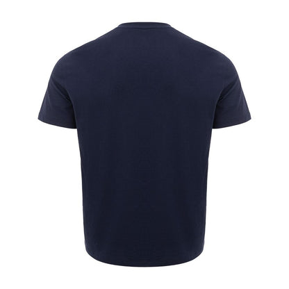  - Sleek Blue Cotton Tee for Men