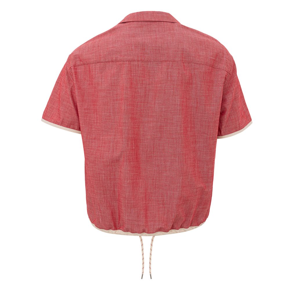 Crimson Cotton Classic Men's Shirt - The Luxe Alliance