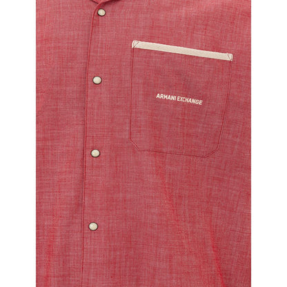 Crimson Cotton Classic Men's Shirt - The Luxe Alliance