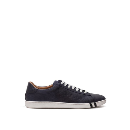  - Elegant Blue Leather Sneakers For Men