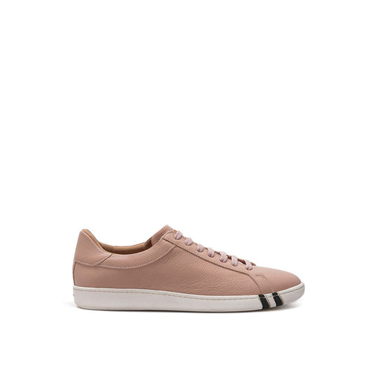  - Elegant Pink Leather Sneakers for Women