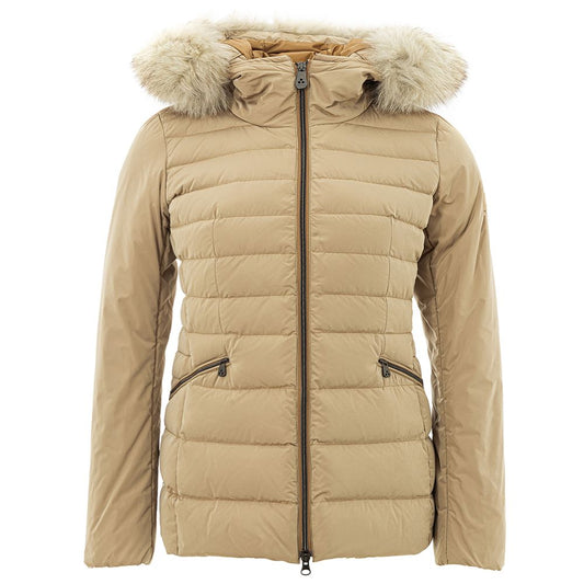  - Elegant Beige Polyester Jacket for Women