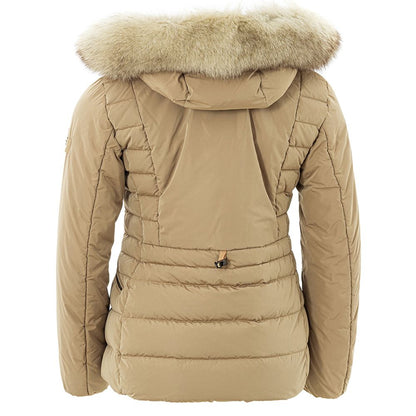  - Elegant Beige Polyester Jacket for Women