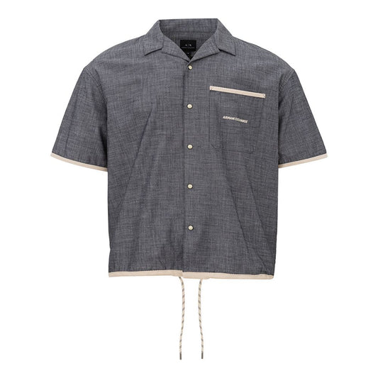 Sleek Cotton Blue Shirt for Men - The Luxe Alliance