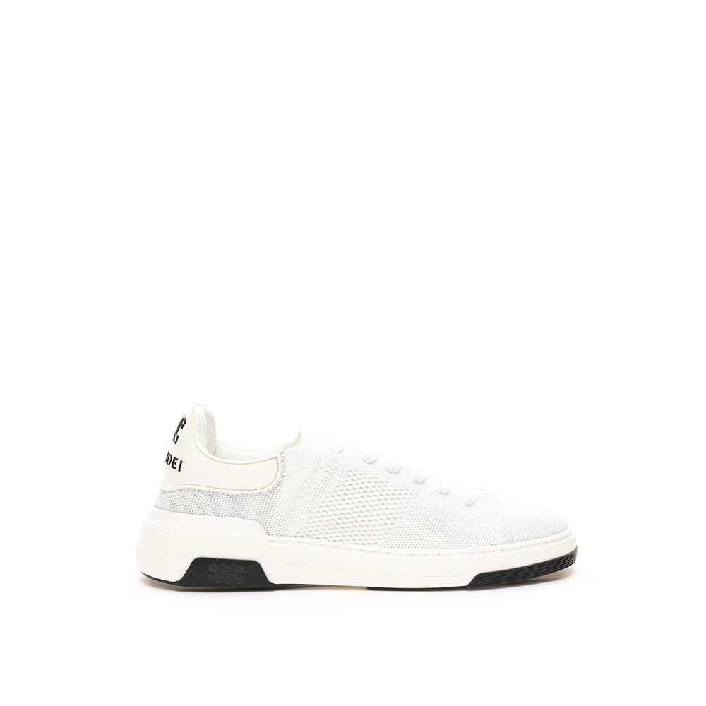  - Elegant White Leather Sneakers