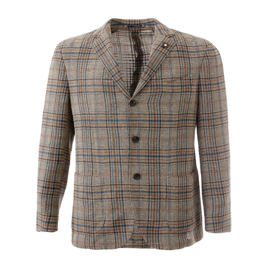  - Lardini Elegant Multicolor Linen Jacket