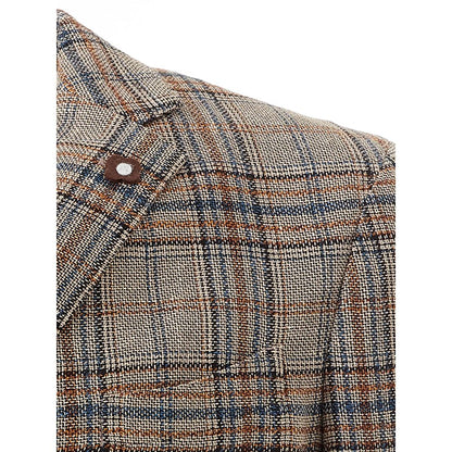  - Lardini Elegant Multicolor Linen Jacket