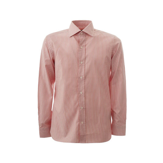  - Elegant Pink Cotton Shirt for Men