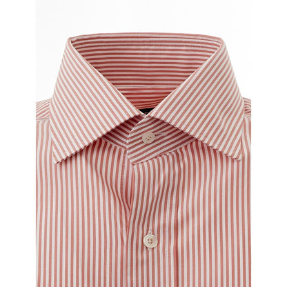  - Elegant Pink Cotton Shirt for Men