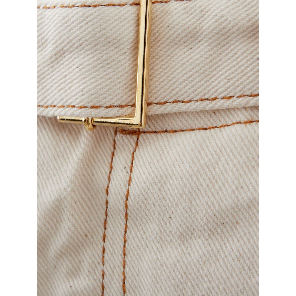  - Beige Cotton Chic Trousers