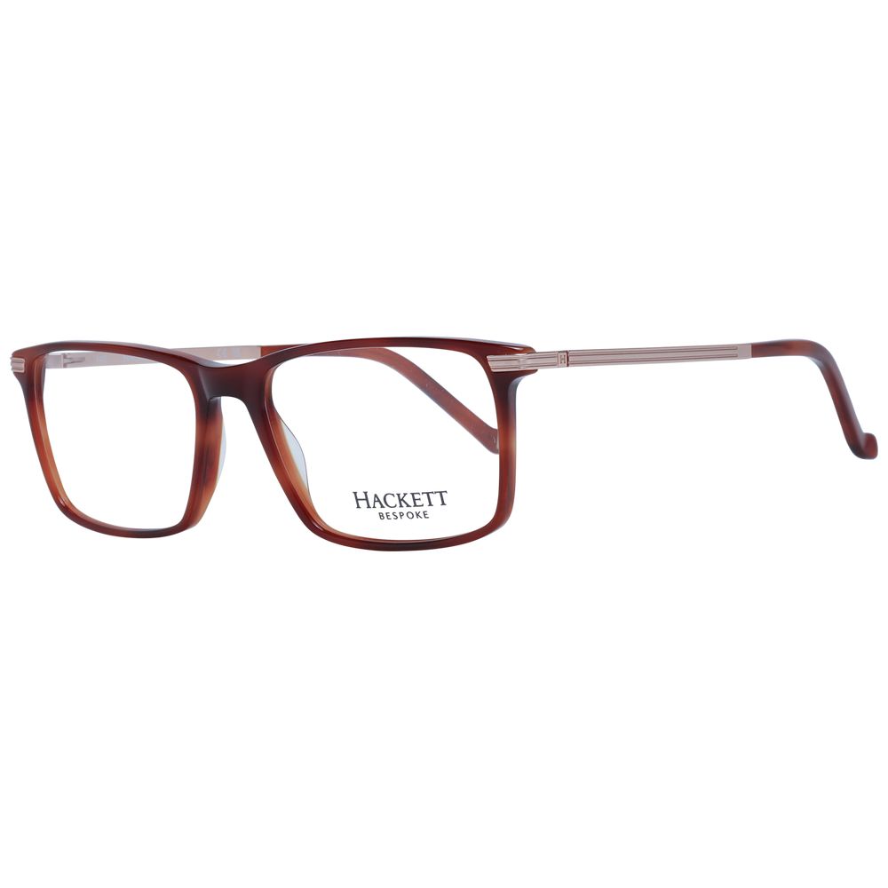 Hackett Brown Men's Optical Frames – Rectangle Full-Rim Design