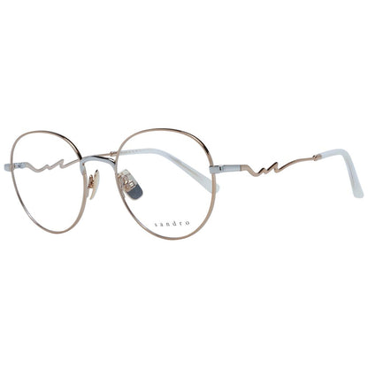 Sandro Gold Women’s Optical Frames – Round Full-Rim Style