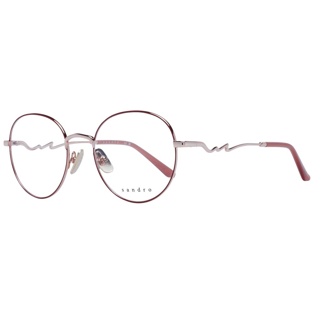 Sandro Women’s Optical Glasses – Red Round Frame, 51mm
