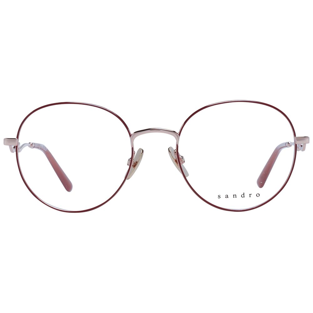 Sandro Women’s Optical Glasses – Red Round Frame, 51mm