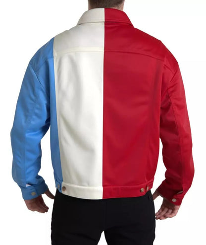  - Multicolor Polyester Collar Short Jacket