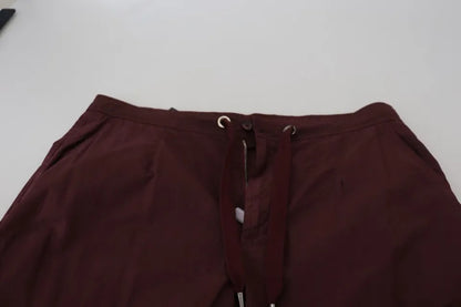  - Bordeaux Cargo Jogger Trouser Cotton Pants