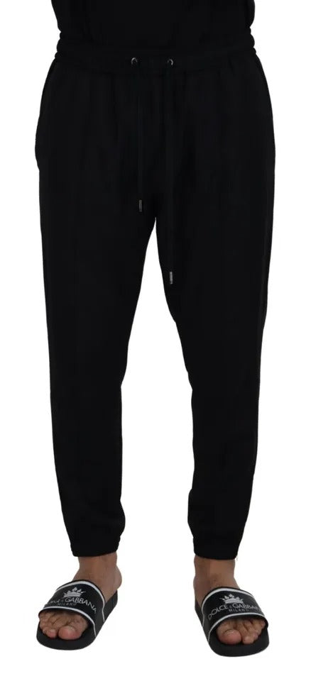  - Black Jogger Jogging Wool Pants