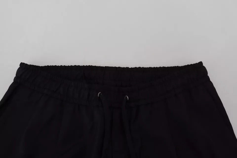  - Black Jogger Jogging Wool Pants