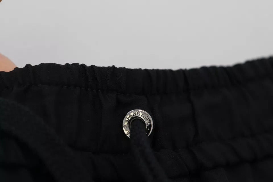  - Black Jogger Jogging Wool Pants