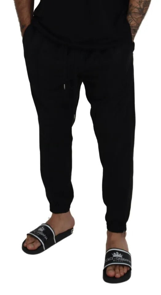  - Black Jogger Jogging Wool Pants