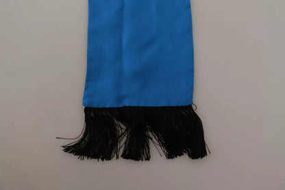  - Royal Blue Scarf Neck Wrap Shawl Silk Scarf