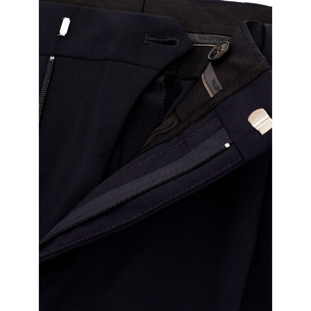  - Black Wool Jeans & Pant