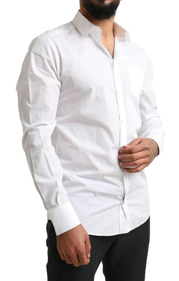  - White GOLD Formal Cotton Tuxedo Dress Shirt