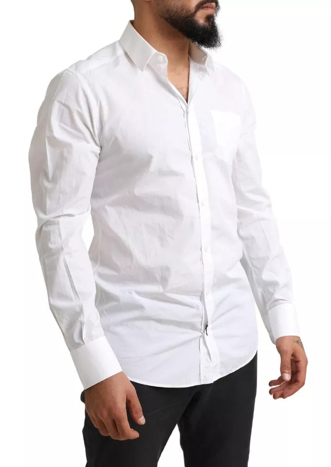  - White GOLD Formal Cotton Tuxedo Dress Shirt