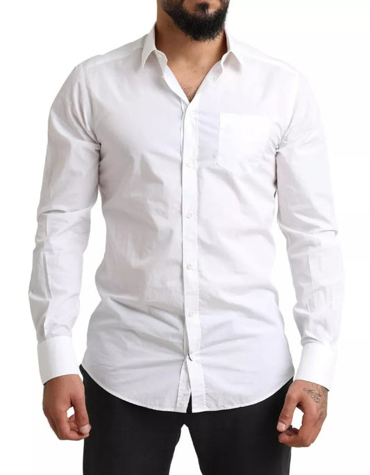  - White GOLD Formal Cotton Tuxedo Dress Shirt