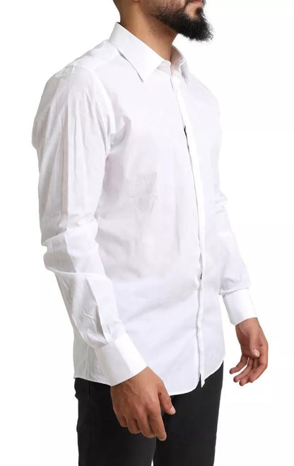  - White GOLD Formal Cotton Tuxedo Dress Shirt