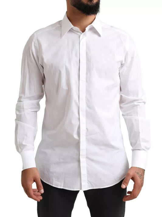  - White GOLD Formal Cotton Tuxedo Dress Shirt