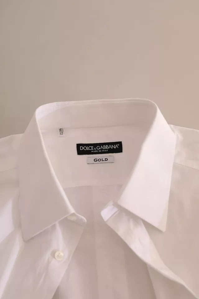  - White GOLD Formal Cotton Tuxedo Dress Shirt