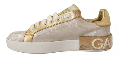  - White Portofino Mother Of Pearl Sneakers Casual Shoes