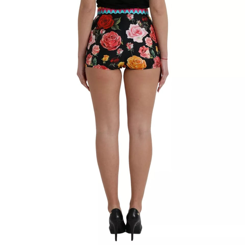  - Multicolor Floral Polka Dot Hot Pants Shorts