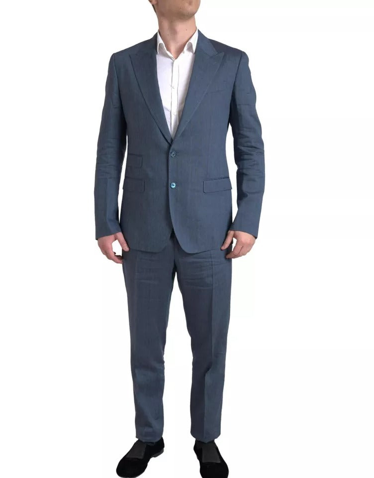  - Blue 2 Piece Single Breasted NAPOLI Suit