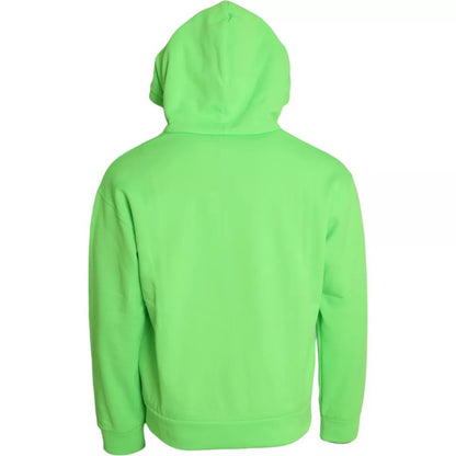 Neon Green Logo Pullover Hooded Sweatshirt Sweater - The Luxe Alliance