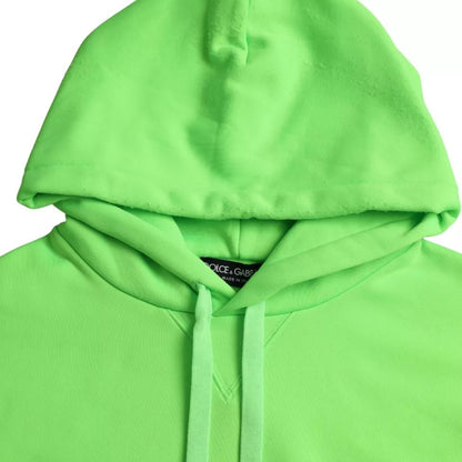 Neon Green Logo Pullover Hooded Sweatshirt Sweater - The Luxe Alliance