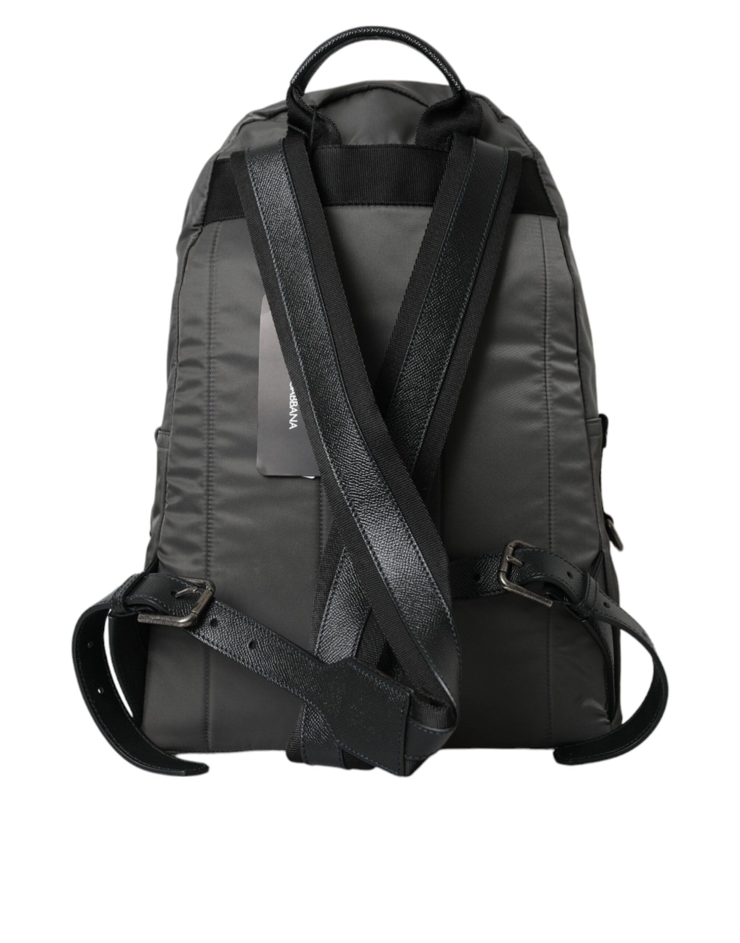 Dark Gray Nylon #DGFamily Patch Men Backpack Bag - The Luxe Alliance