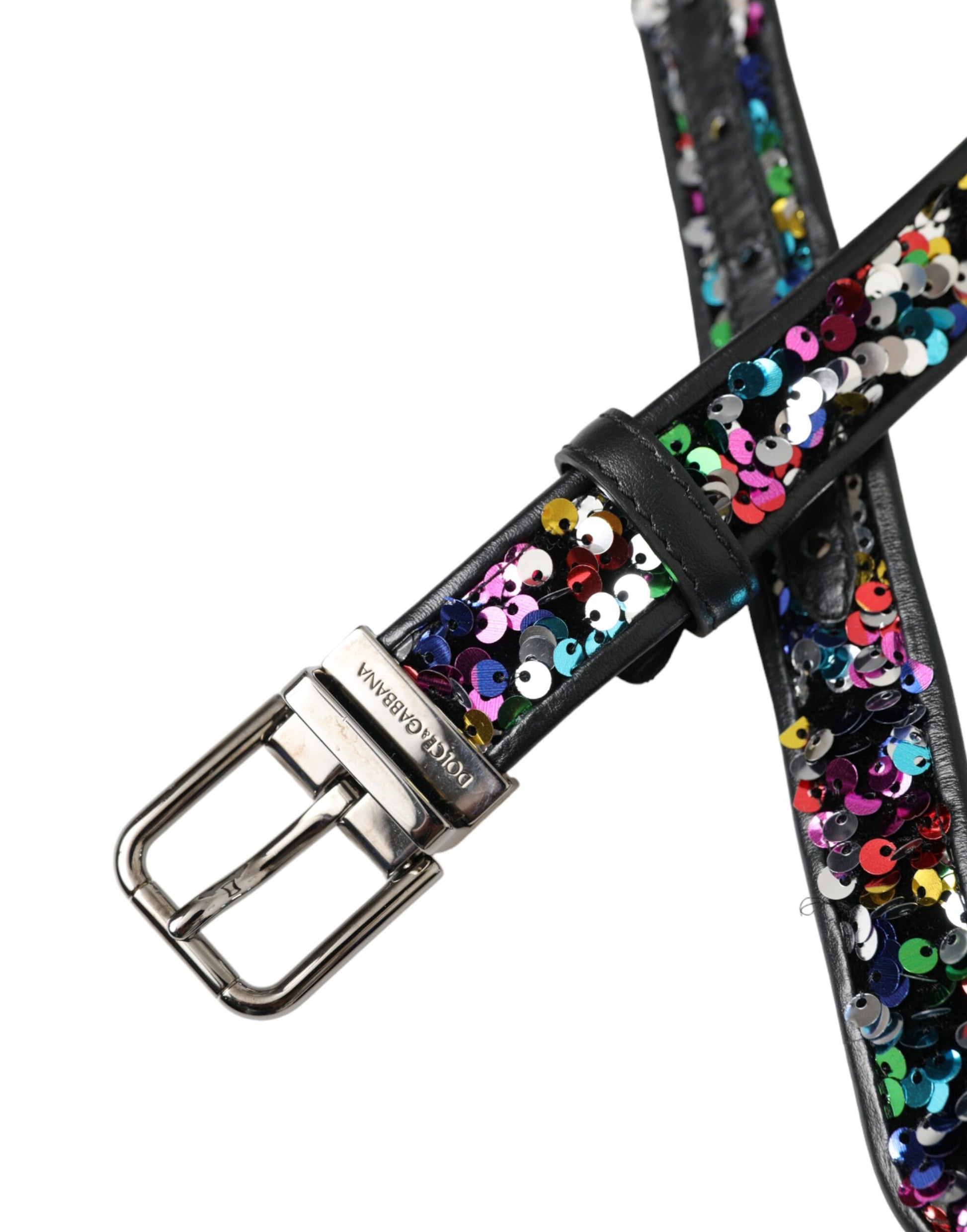 Multicoloured Sequin Belt