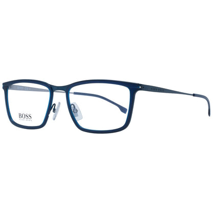Hugo Boss Blue Men’s Optical Glasses – Rectangle Full-Rim Frame, 56mm
