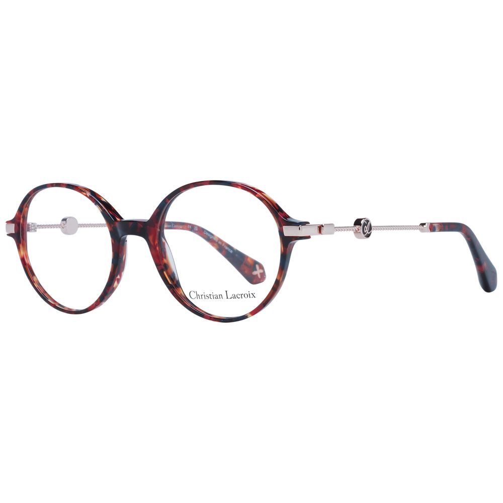 Christian Lacroix Women’s Optical Glasses – Red Round Frame, 50mm
