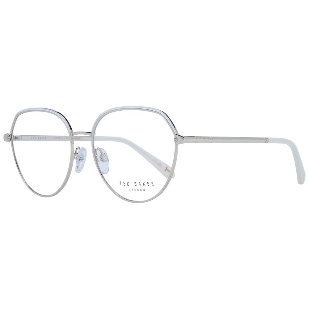 Ted Baker Women's Optical Frames – White Round Design, 53mm