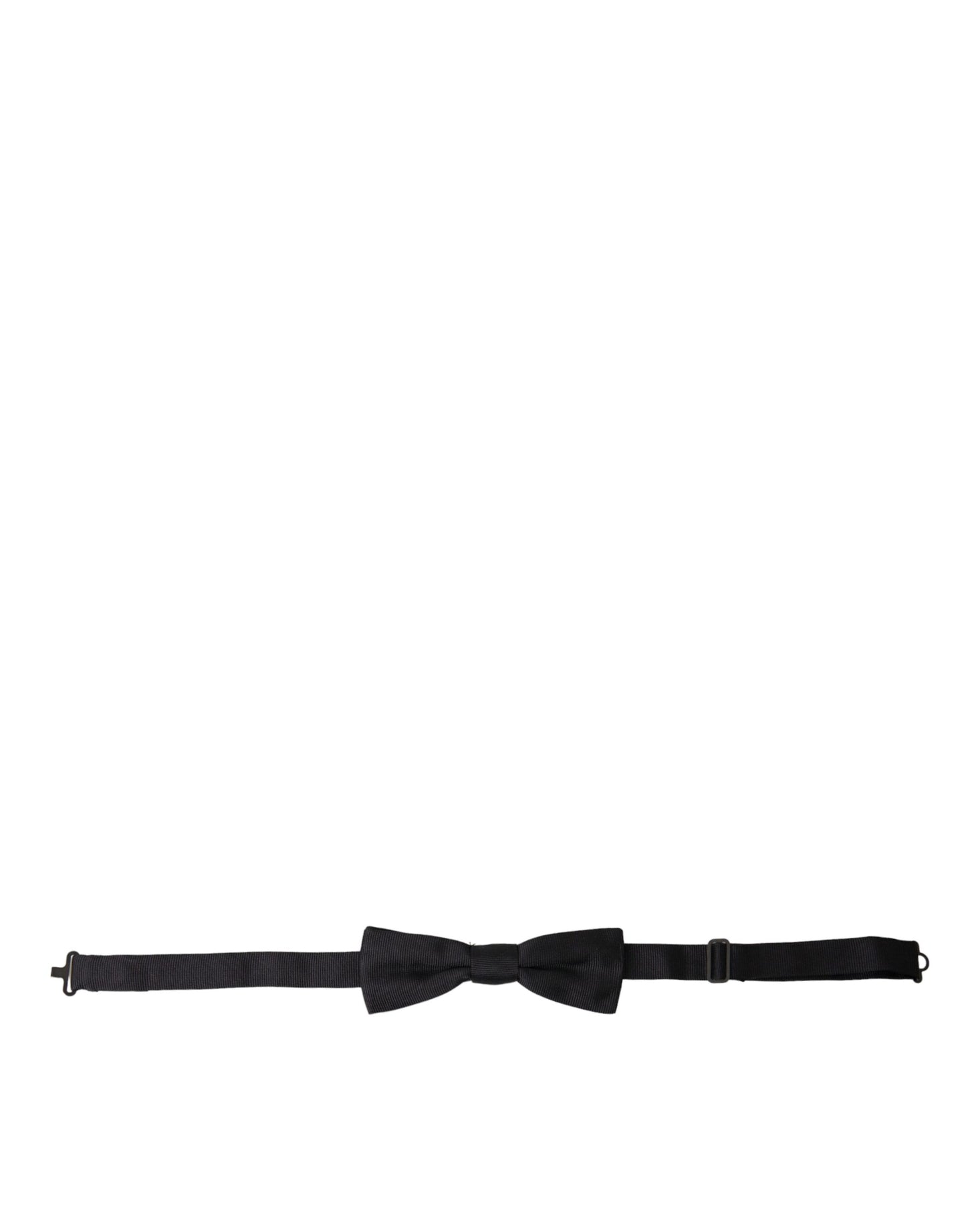  - Black Silk Adjustable Neck Men Bow Tie