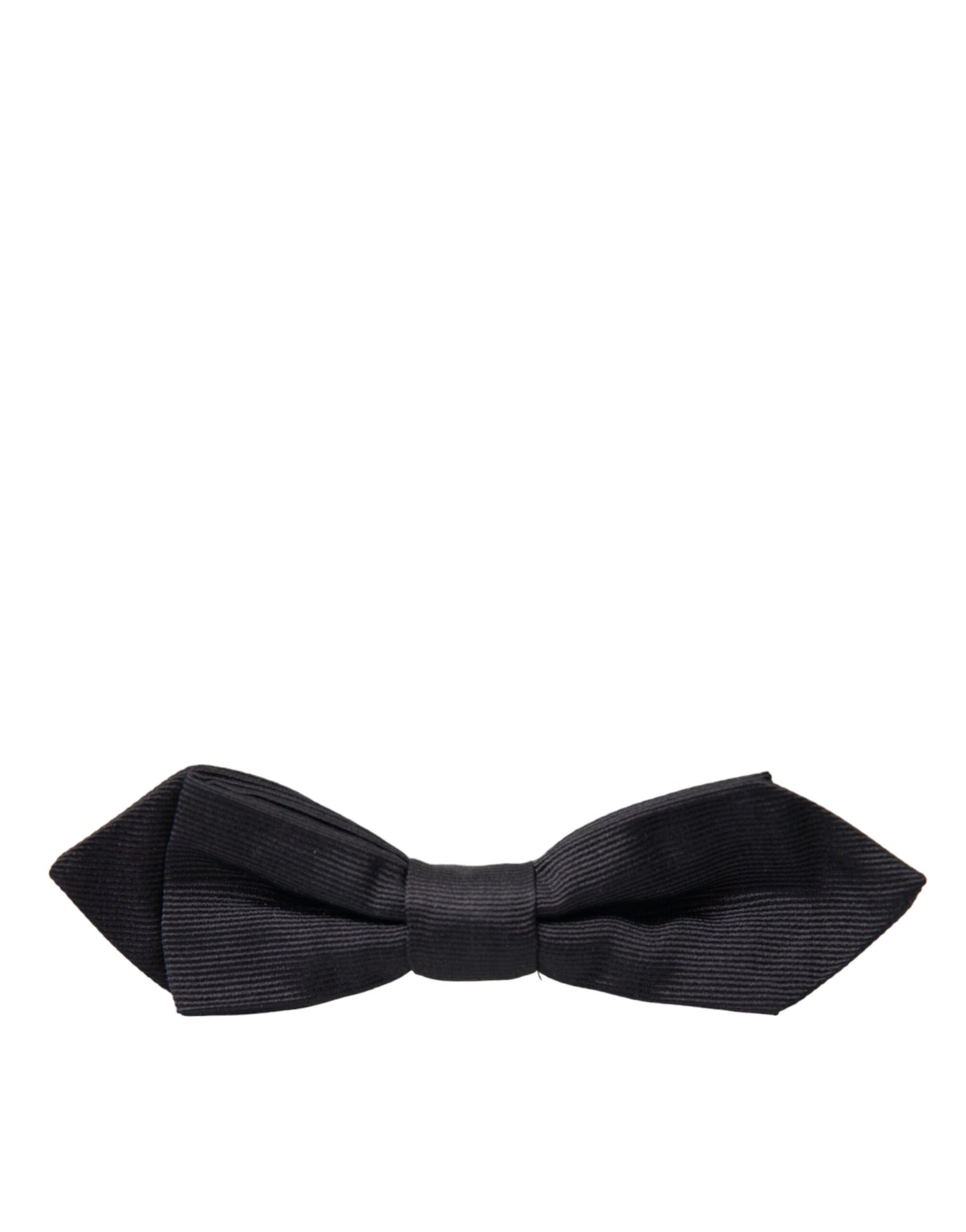  - Black Silk Adjustable Neck Men Bow Tie