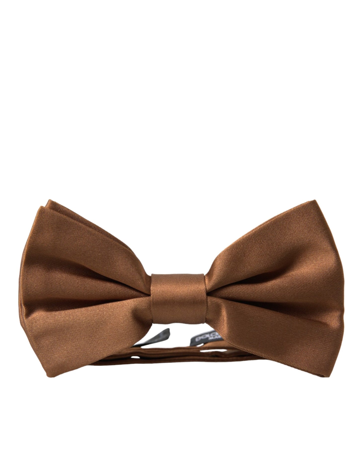  - Brown Silk Adjustable Neck Men Bow Tie