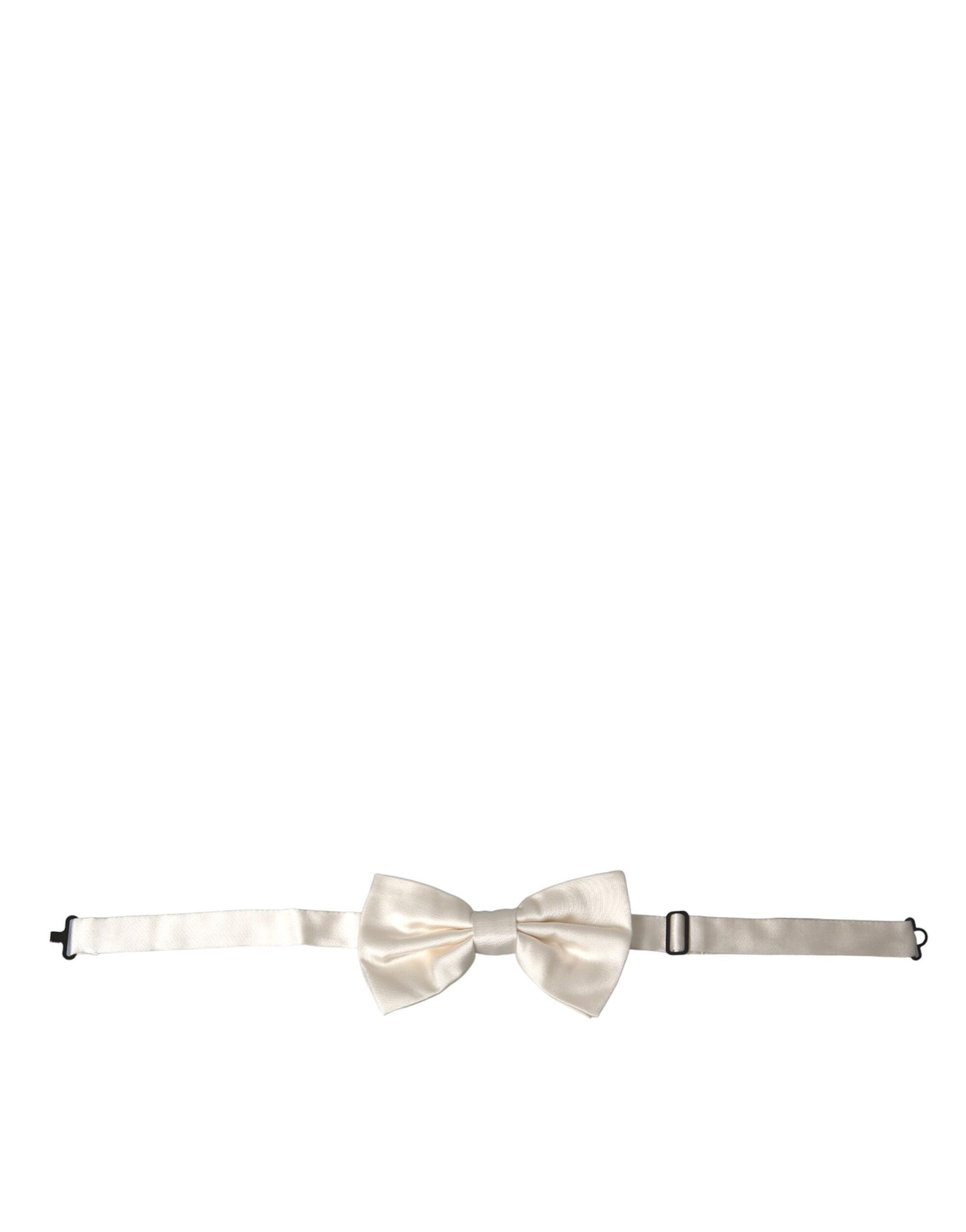  - Off White Silk Adjustable Neck Men Bow Tie