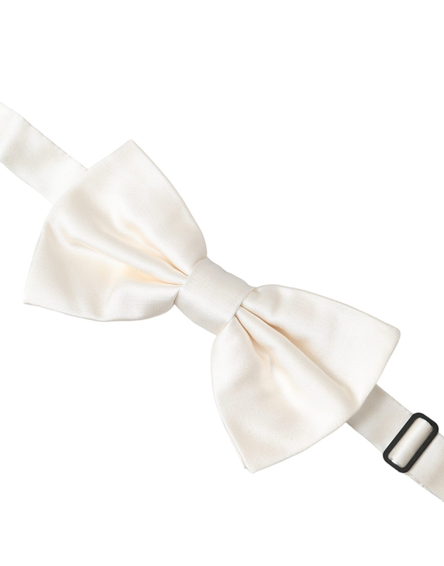  - Off White Silk Adjustable Neck Men Bow Tie